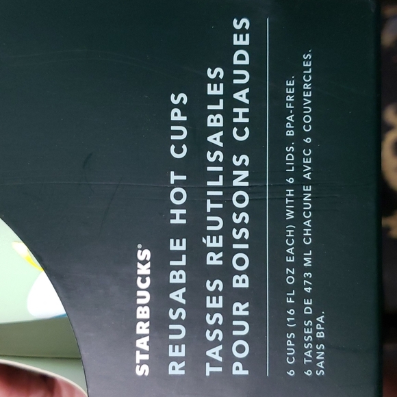 NWT Starbucks Set of 6 16 oz Reusable Hot Cups - Easter Edition Spring 2021 - Picture 8 of 9